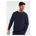 DKaren Man's Sweatshirt Justin Navy Blue