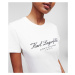 Tričko Karl Lagerfeld Hotel Karl T-Shirt Biela