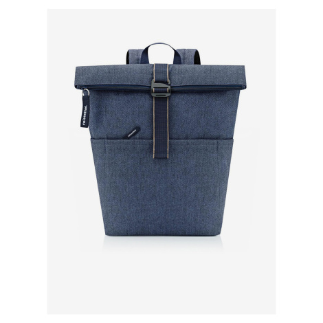 Batoh Reisenthel Rolltop Backpack Herringbone Dark Blue