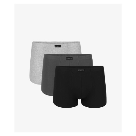 Man boxers ATLANTIC 3Pack - black/gray/graphite