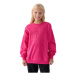 Dievčenská mikina 4F JUNIOR SWEATSHIRT-JWAW24TSWSF1214-55S-HOT PINK