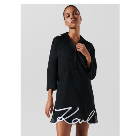Black women's dress KARL LAGERFELD Karl DNA Signature - Women
