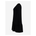 Čierne svetrové šaty s krajkou Hailys Lacy
