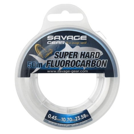 Savage Gear Super Hard Fluorocarbon Číra 0,55 mm 15,90 kg 50 m