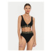 Versace Podprsenka Bralette AUD01047 1A10011 Čierna