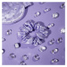 Crystallove Crystalized Silk Scrunchie hodvábna gumička do vlasov farba Black
