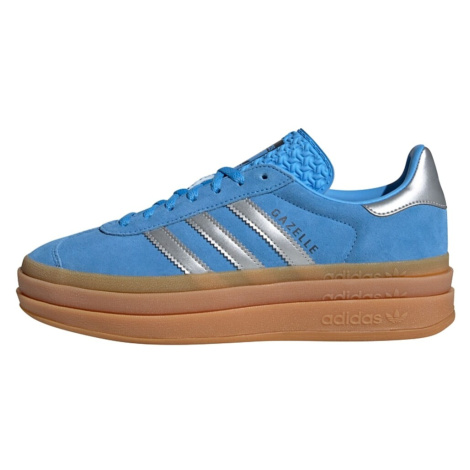 ADIDAS ORIGINALS Nízke tenisky 'Gazelle Bold'  azúrová / strieborná