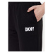 DKNY Pyžamové nohavice YI2822629 Čierna Regular Fit