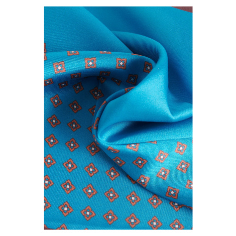 ALTINYILDIZ CLASSICS Men's Brown-petroleum Patterned Handkerchief
