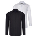 DUAL SET G726 DEWBERRY MEN'S SHIRTS-WHITE-BLACK