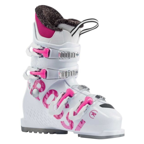 Rossignol FUN GIRL 4 JR Juniorská lyžiarska obuv, biela, veľkosť