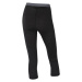 Women's 3/4 thermal trousers HUSKY Merino black