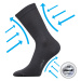 Kompresné ponožky LONKA Kooper tmavo šedé 1 pár 109204