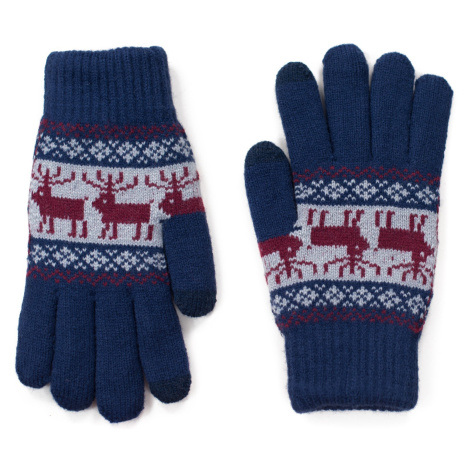 Art Of Polo Unisex's Gloves rk18566 Navy Blue