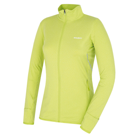 Women's zip-up sweatshirt HUSKY Astel bright green