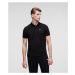 Tričko Karl Lagerfeld Ikonik 2.0 Embroidered Polo Black