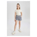 DEFACTO Girl's Striped Shorts