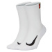 Nike MULTIPLIER CREW 2PR CUSH Unisex ponožky, biela, veľkosť