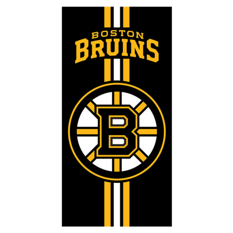 TipTrade s.r.o. Froté osuška NHL Boston Bruins Prestige Black 70x140 cm