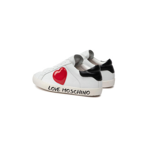 LOVE MOSCHINO Sneakersy JA15162G1FIA110A Biela