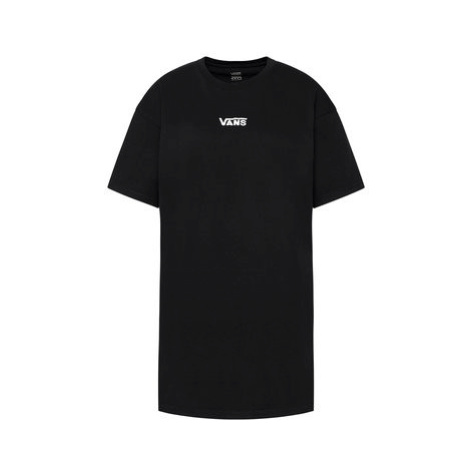 Vans Každodenné šaty Center Vee Tee VN0A4RU2 Čierna Oversize