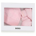 Detská bavlnená súprava BOSS ružová farba