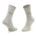 Tom Tailor Súprava 2 párov vysokých dámskych ponožiek 9702 Sivá