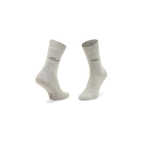 Tom Tailor Súprava 2 párov vysokých dámskych ponožiek 9702 Sivá