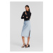 Sukňa Karl Lagerfeld Karl Charm Soft Skirt Cashmere Blue