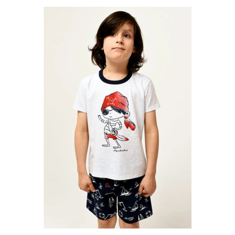 Chlapecké pyžamo Italian Fashion Kastos Sivo-tmavomodrá
