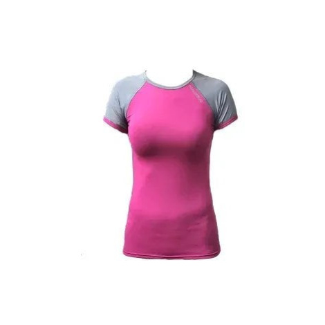 Women's functional bamboo T-shirt with short sleeves - fuchsia