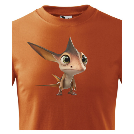 Dětské tričko s obrázkem Pteranodona- krásný barevný motiv s plnými barvami