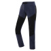 Women's softshell trousers with DWR finish ALPINE PRO AKANA mood indigo