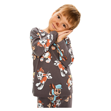 LC Waikiki Crew Neck Long Sleeve Paw Patrol Printed Baby Boy Pajamas Suit