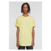 Men's Long Shaped Turnup Tee T-Shirt - Yellow