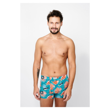 Men's Crab Boxer Shorts - Crab Print Italian Fashion