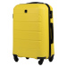 ŽLTÁ SADA 4 ŠKRUPINOVÝCH KUFROV GAN01, LUGGAGE 4 SETS (L,M,S,XS) WINGS, YELLOW