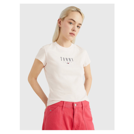 Light pink Women's T-Shirt Tommy Jeans Essential - Women Tommy Hilfiger