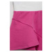Detské krátke nohavice United Colors of Benetton ružová farba, jednofarebné