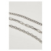 Necklace with razor blade - silver color