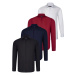 QUAD SET G726 DEWBERRY SHIRT-BLACK-WHITE-NAVY BLUE-BURGUNDY