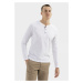 Tričko Camel Active Nos Henley 1/1 Arm Offwhite