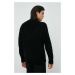 Bavlnený sveter Marc O'Polo pánska, čierna farba,