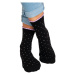 Noviti SB 013 W 04 černé s fialovými puntíky Dámské ponožky
