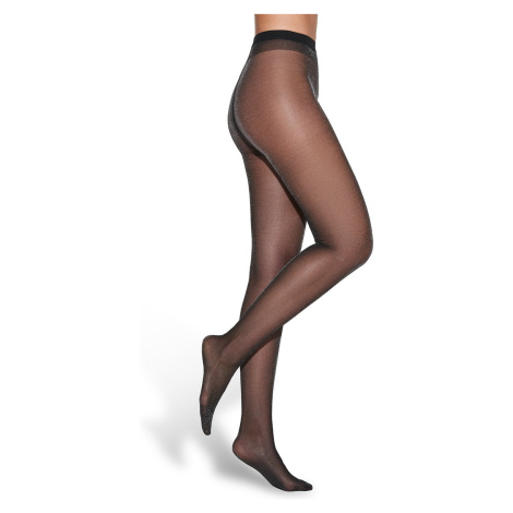 Gorteks Glitter tights with silver thread 20 DEN