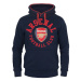 FC Arsenal pánska mikina s kapucňou graphic navy