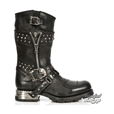 topánky kožené NEW ROCK MR022-S1 Čierna
