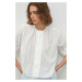 Bavlnená košeľa Day Birger et Mikkelsen dámska, biela farba, voľný strih