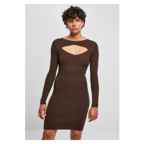 Women's dress Cut Out brown Urban Classics
