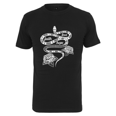 Men's T-shirt Snake Love Faith Hope black mister tee